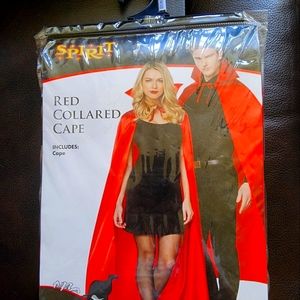 Adult size Red Collar halloween cape
